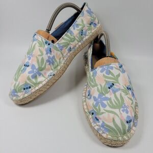 Ubuntu Disney Women's 8.5W Lilo And‎ Stitch Floral Slip On Espadrille Shoes